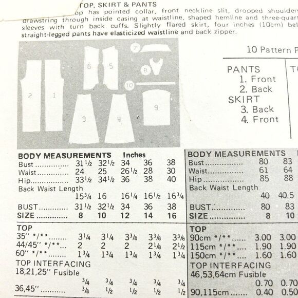 McCall’s 4568, 6459 & Butterick 6184 70’s Patterns - Picture 12 of 13